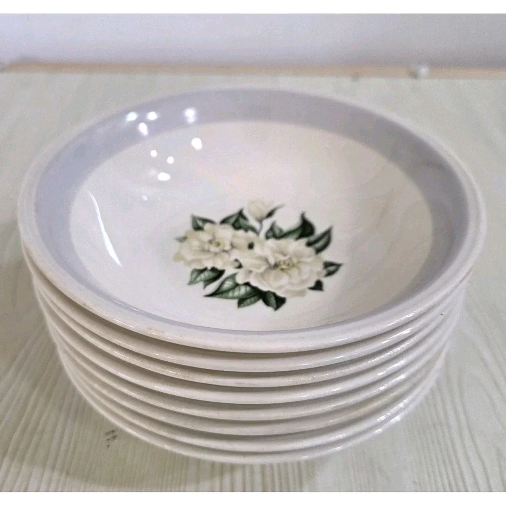 Vintage Homer Laughlin Nautilus Gardenia Fruit Dessert Bowl 5 1/4
